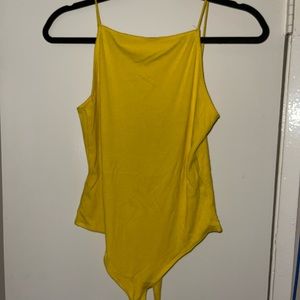 Yellow Body suit Low back